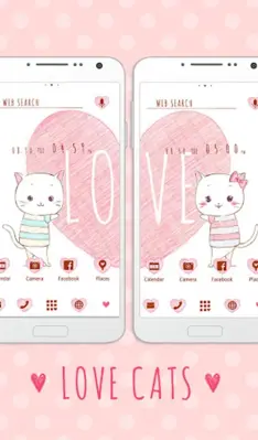 Love Cats Theme +HOME android App screenshot 5